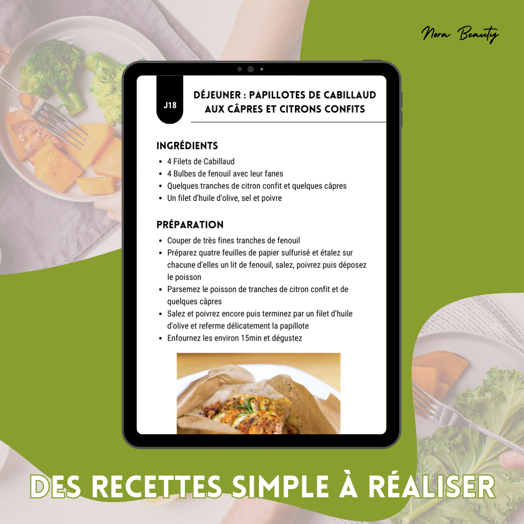 E-book - 21 Jours De Recettes - Petit déjeuner + Déjeuner + Diner ! (et des conseils, astuces, + BONUS)